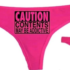 Pink thong - content may be addictive